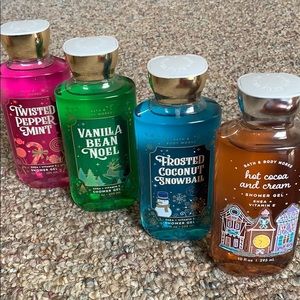 Bundle of eight bath and body works body washes